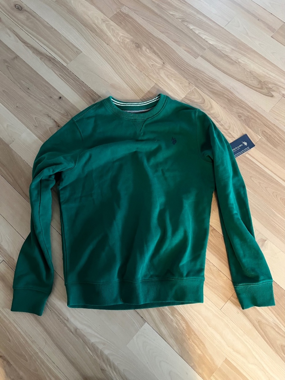 U.S. Polo Assn. Men's Green Crewneck Sweatshirt